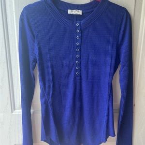 Zenana Waffle Long Sleeve Top